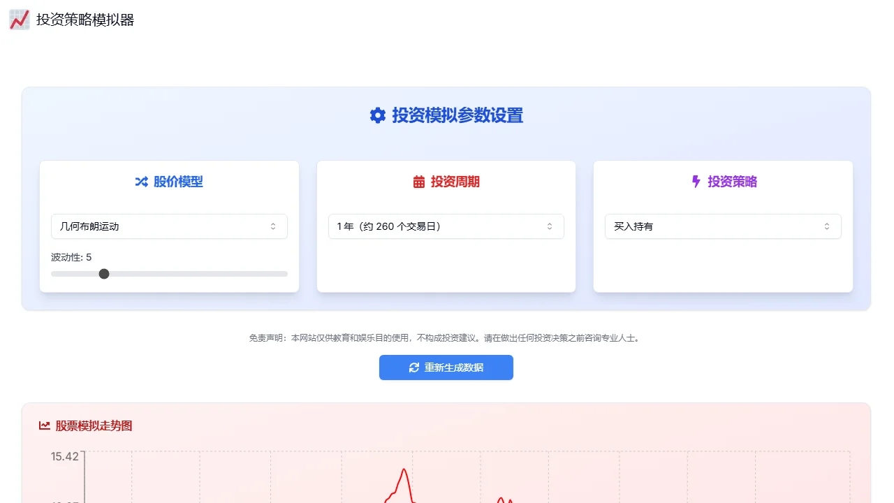 投资策略模拟器
